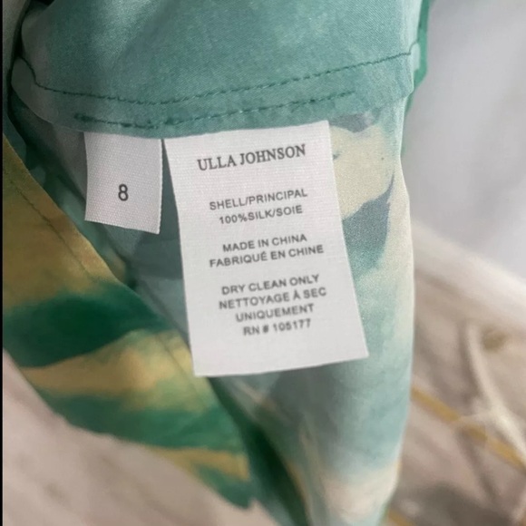 Ulla Johnston 100 % Silk blouse women  Size 8 Rare Woman’s Blouse - Picture 5 of 12